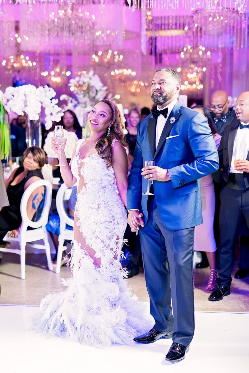 Man in a custom navy suit styled by Bespoke By CB Miami