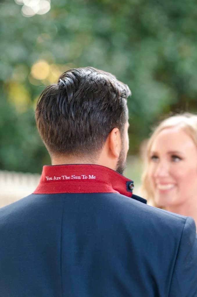 Tailored charcoal suit