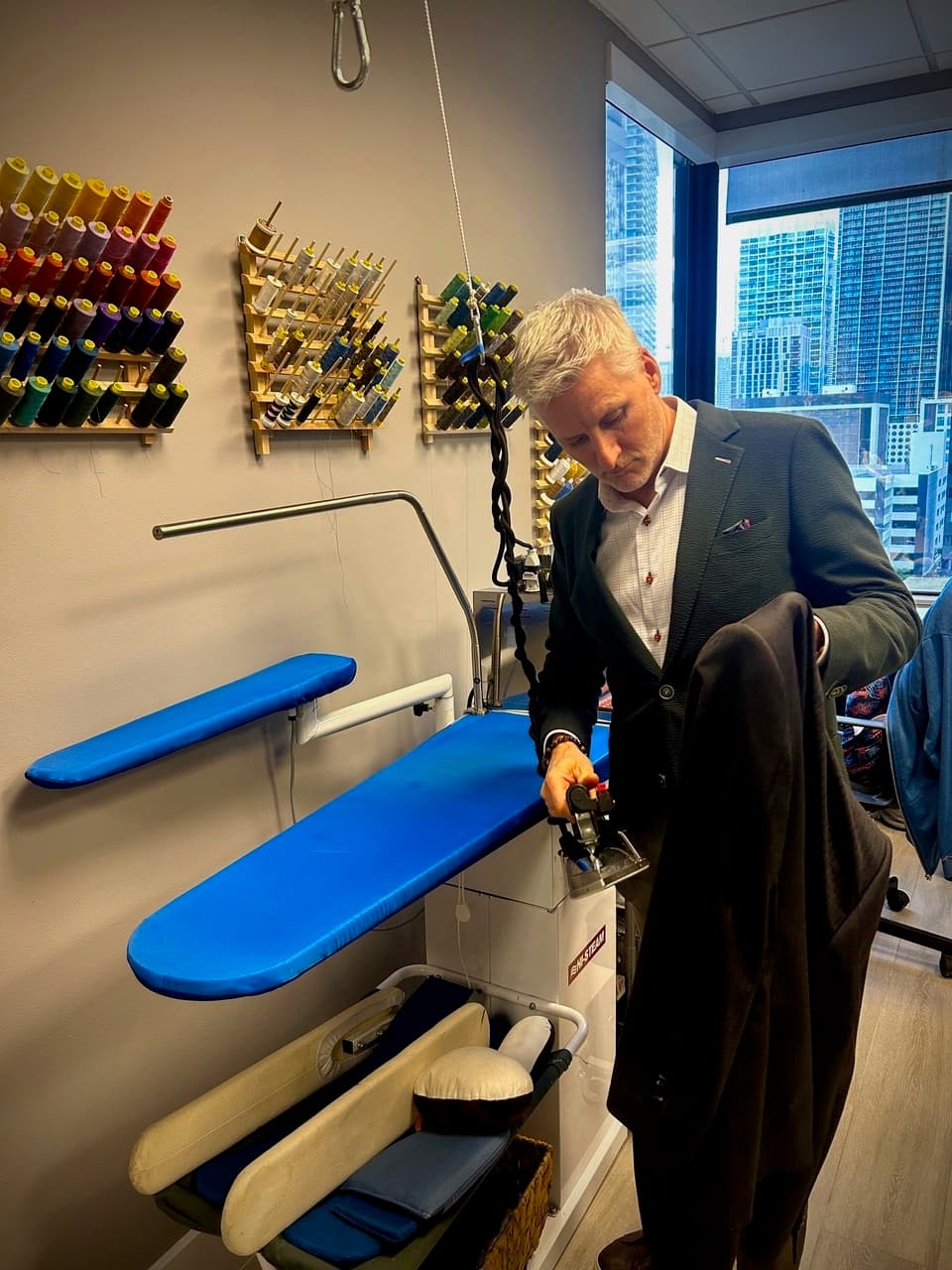 Bespoke CB tailor shop - craftsmanship in action