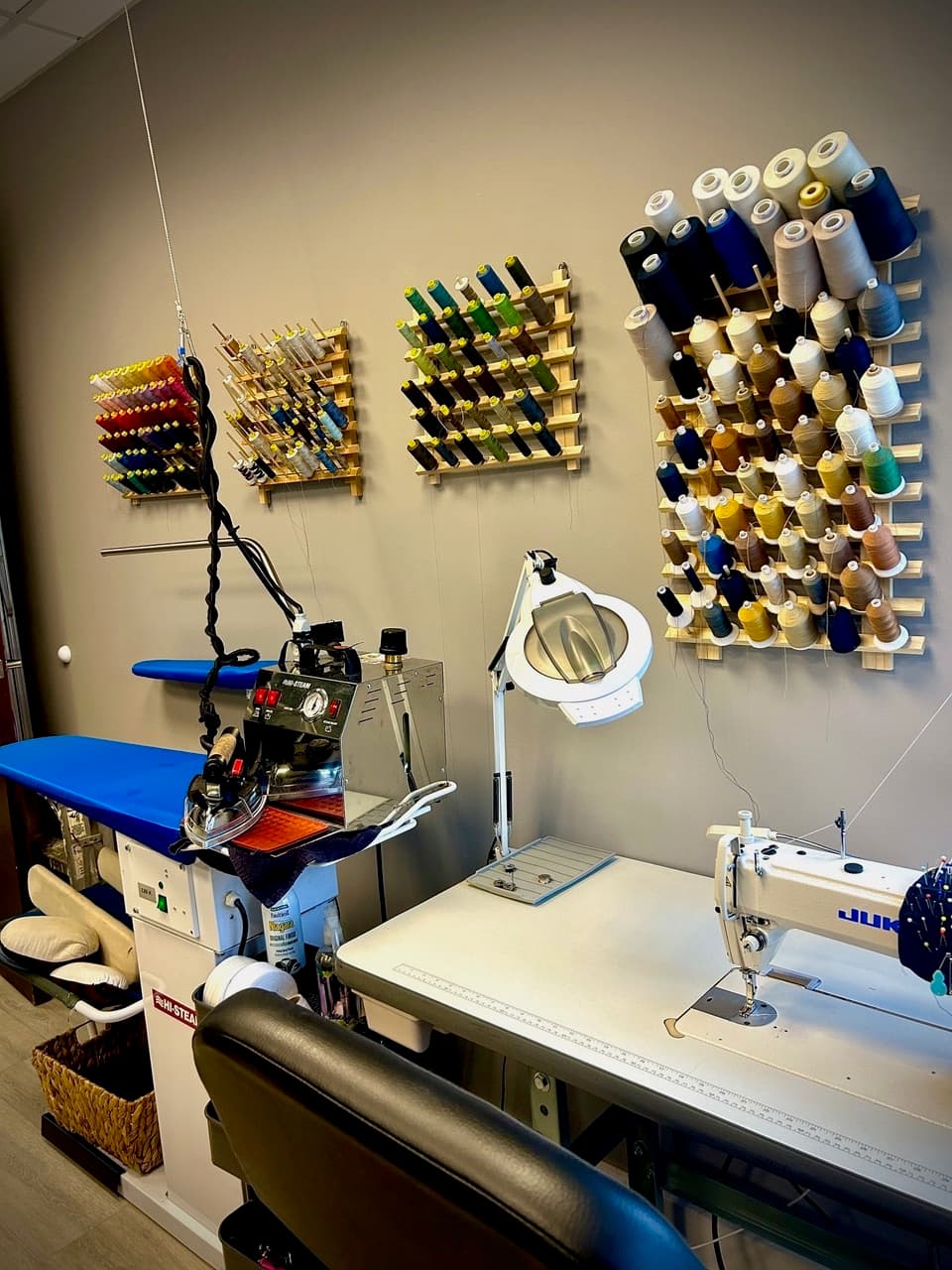 Bespoke CB tailor shop - fabric selection