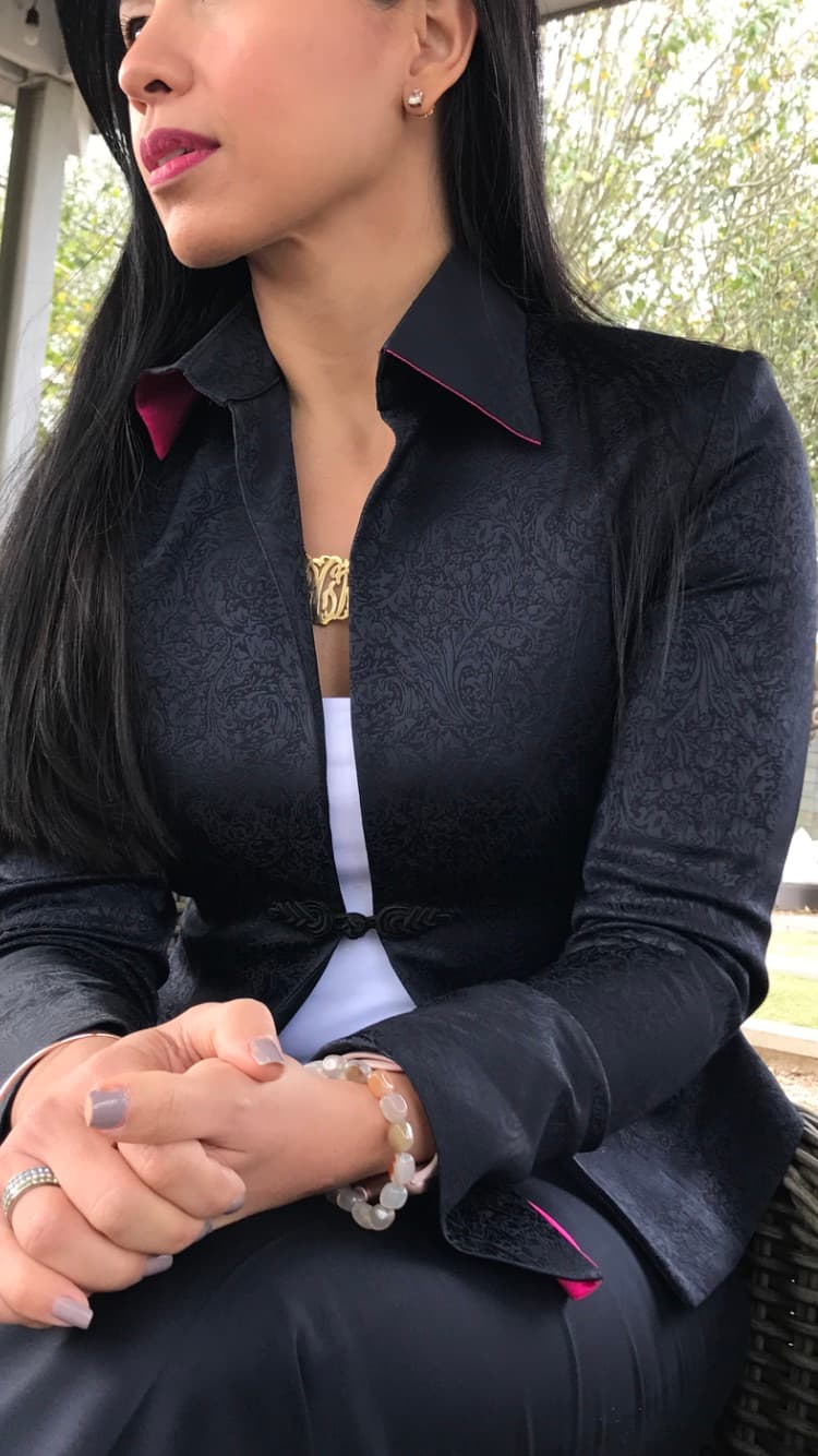 Women's custom suit styling by Bespoke By CB Miami