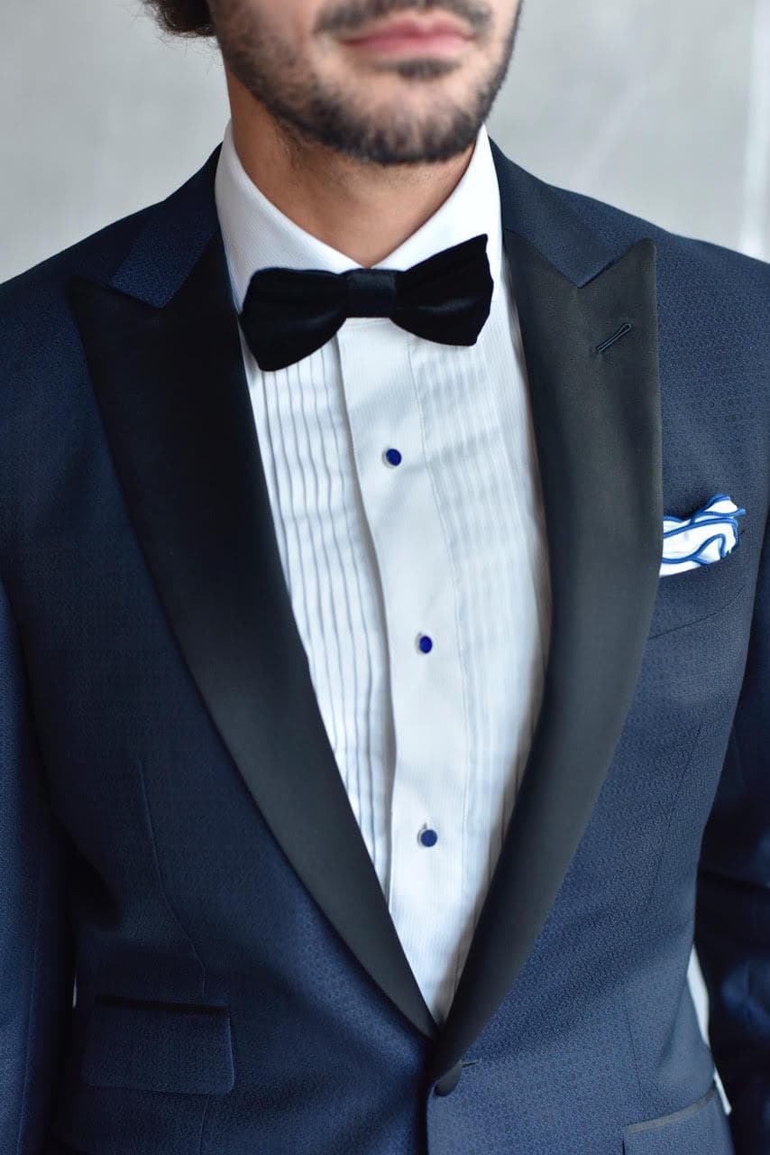 Custom wedding tuxedo and suit by Bespoke By CB Miami — groom and groomsmen tailored formalwear