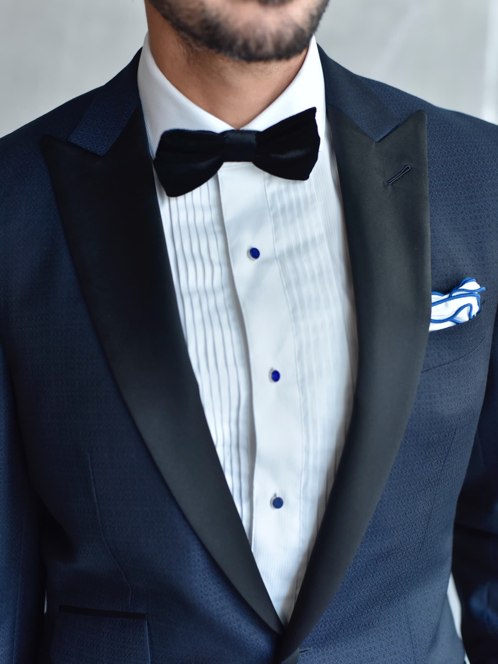 Custom wedding suits for a South Florida groom and wedding party by Bespoke By CB