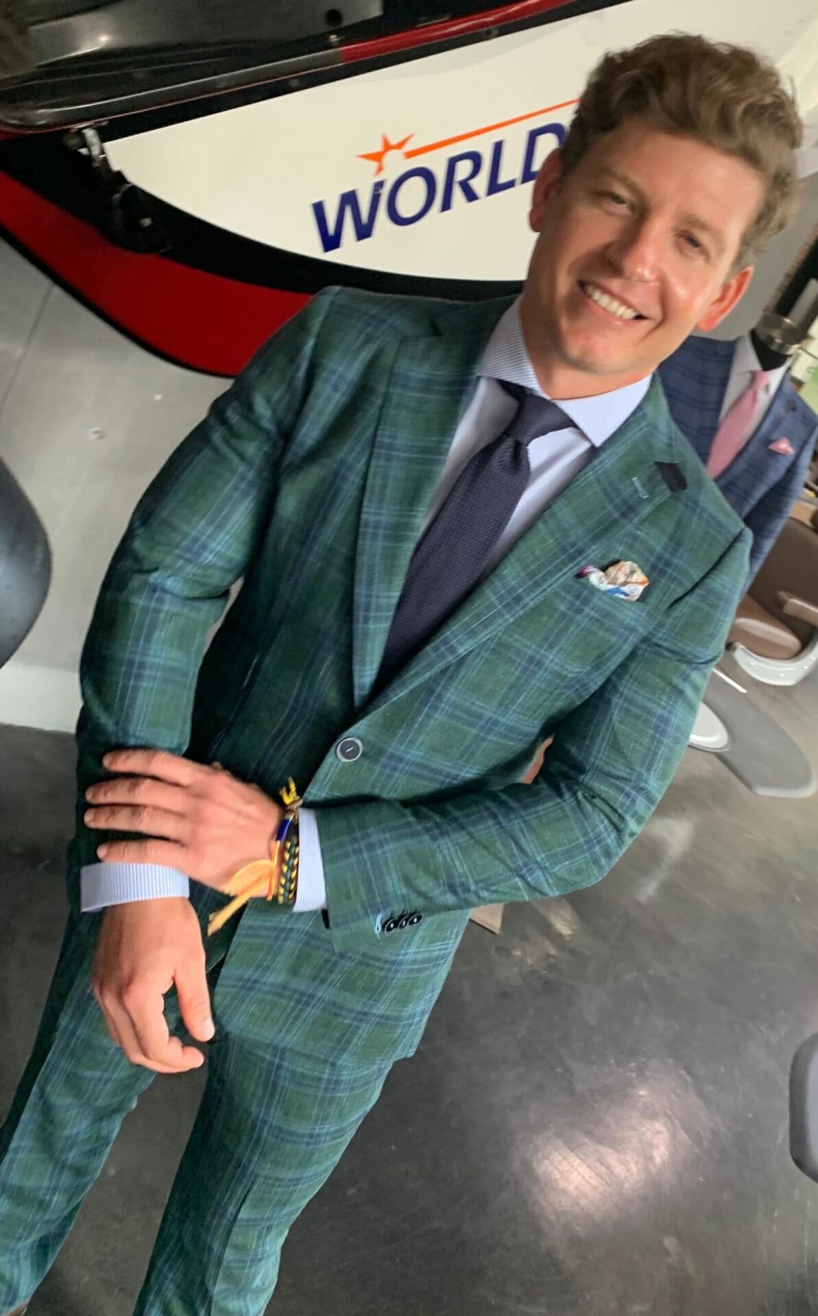 You’re styled with custom menswear by Bespoke By CB Miami