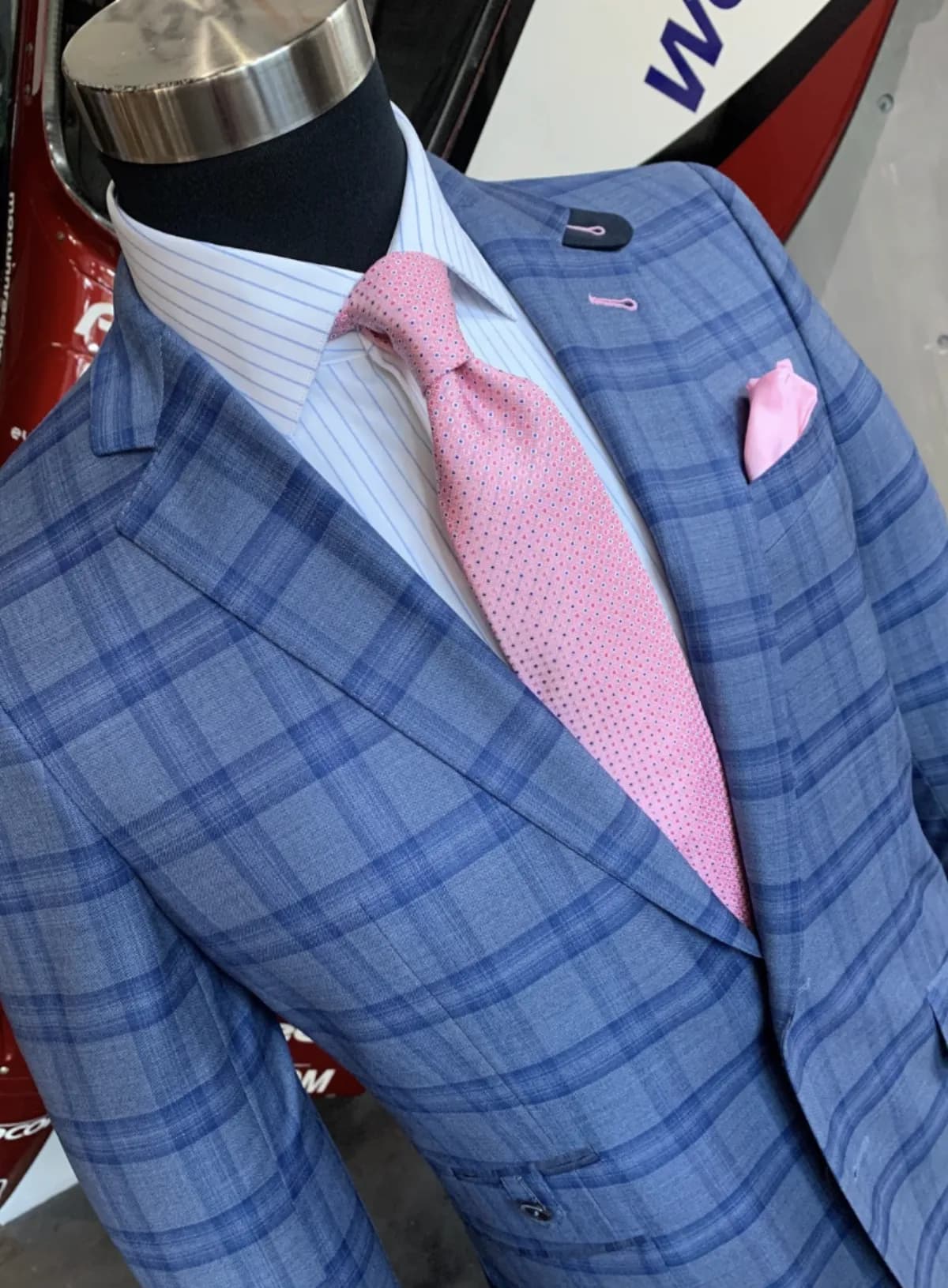Suit care and cleaning styled with custom menswear by Bespoke By CB Miami