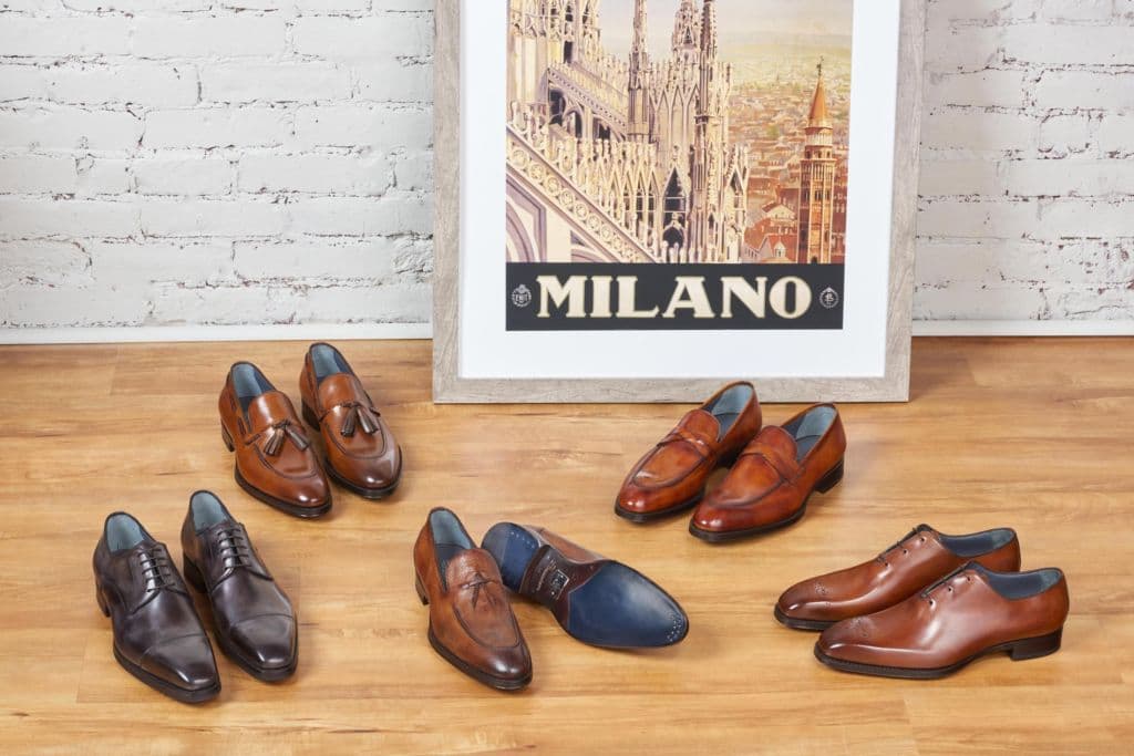 Men's dress shoes styled with custom menswear by Bespoke By CB South Florida