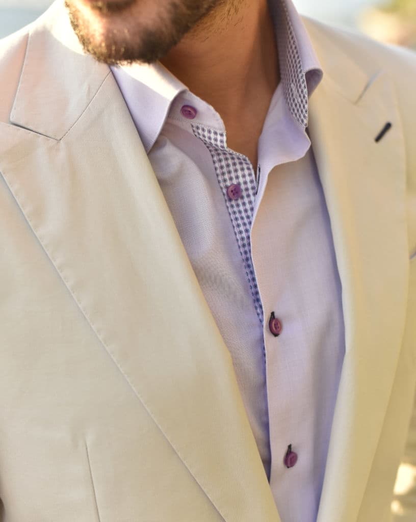Custom dress shirt details tailored by Bespoke By CB South Florida
