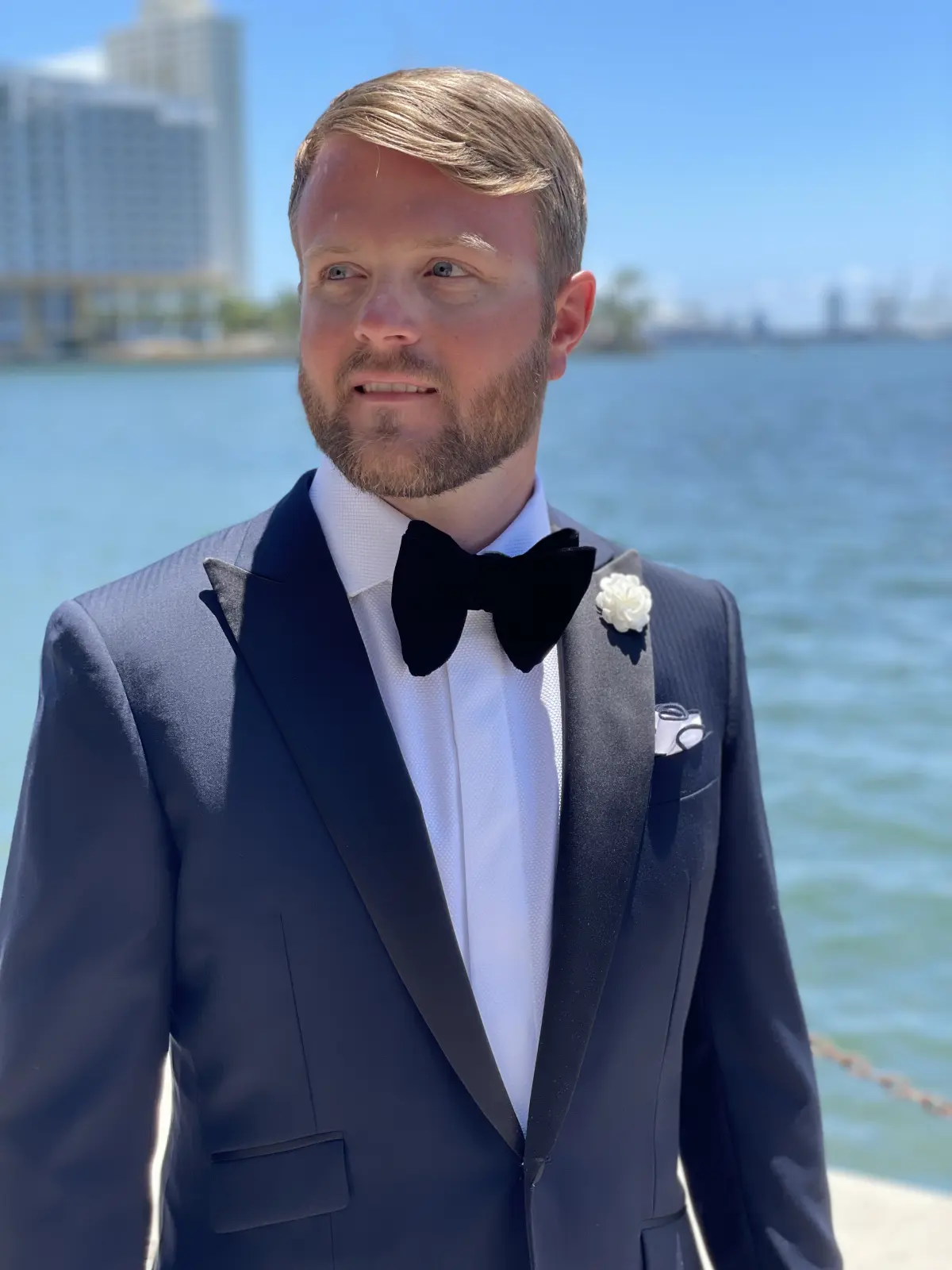 Custom tuxedo and black tie styling for South Florida events by Bespoke By CB