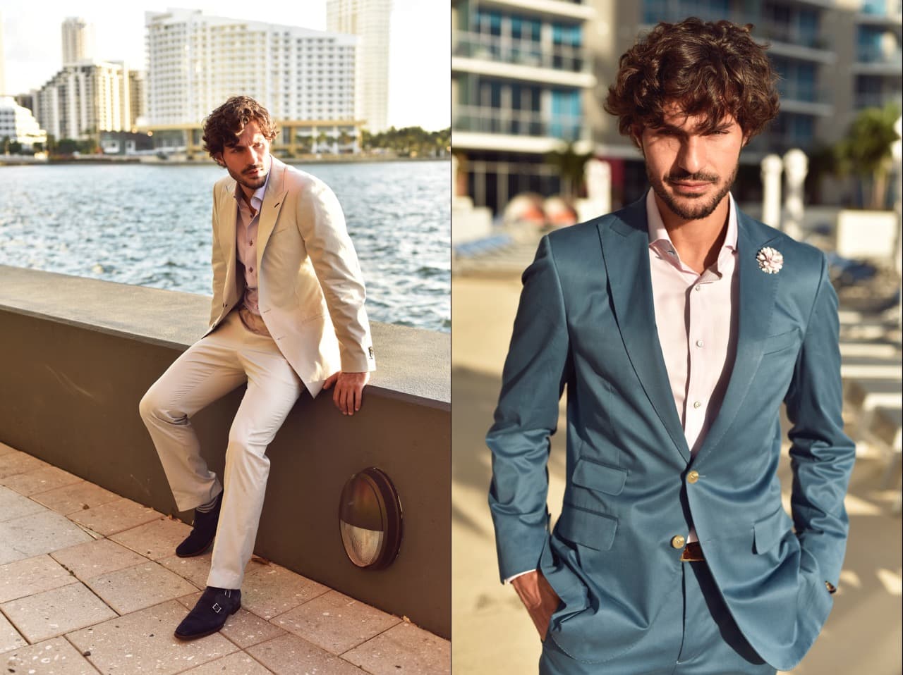 Custom suit fitting and tailoring consultation at Bespoke By CB Miami