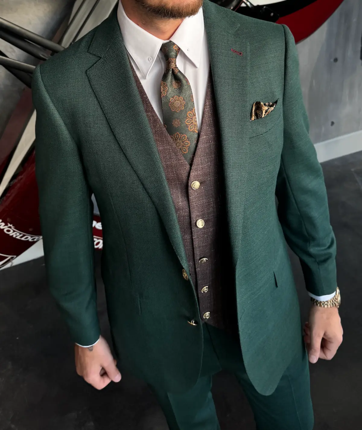 Custom suit fitting and tailoring consultation at Bespoke By CB South Florida
