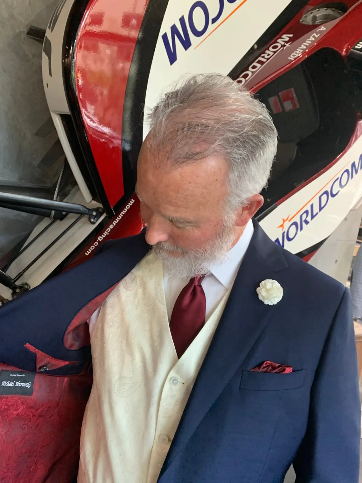 Professional wearing a custom suit from Bespoke By CB South Florida