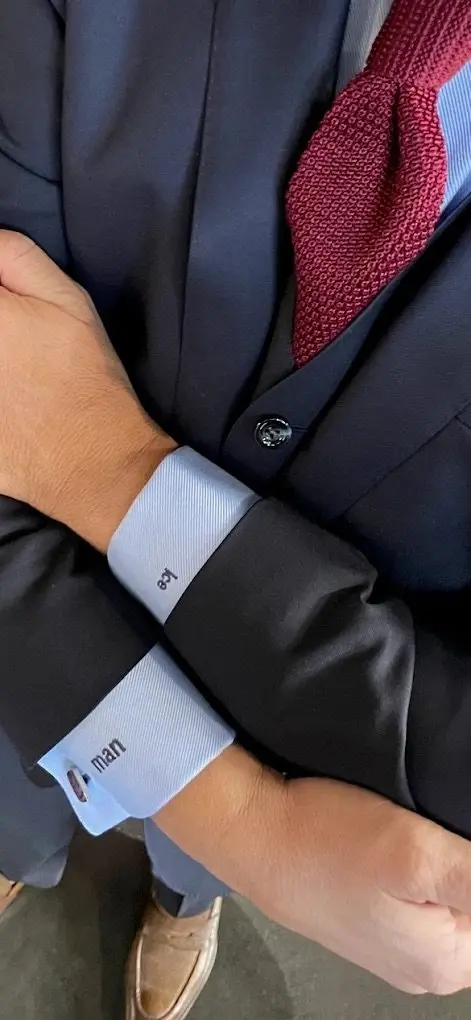 Custom suit fitting and tailoring consultation at Bespoke By CB Brickell