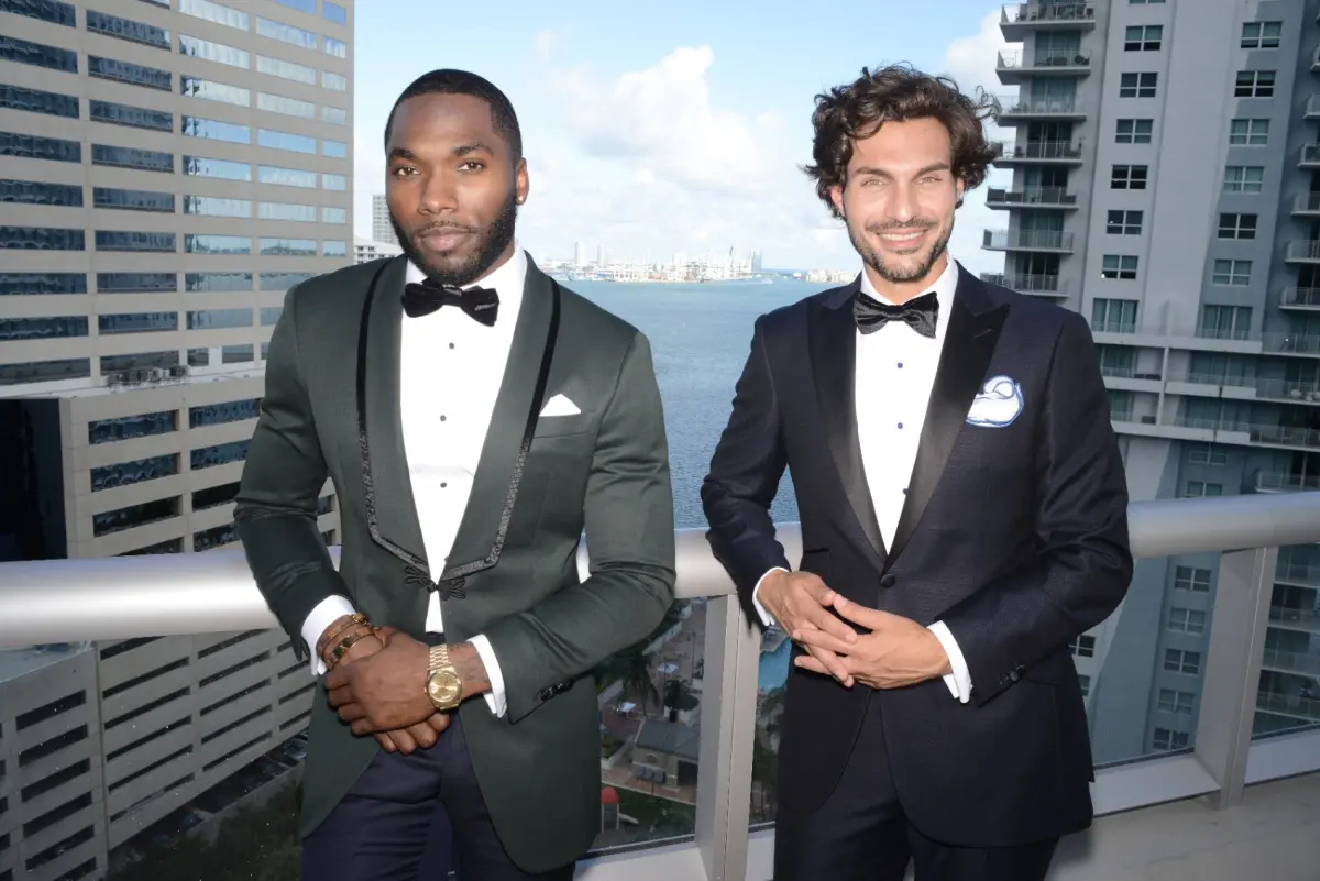 Custom wedding suits for a Hollywood, Florida groom and wedding party by Bespoke By CB
