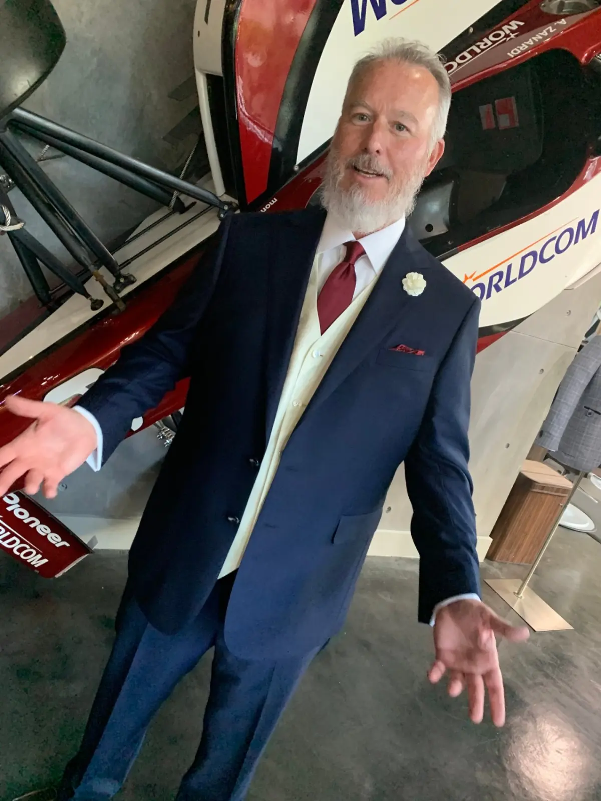 How To Style Navy Suit styled with custom menswear by Bespoke By CB Miami