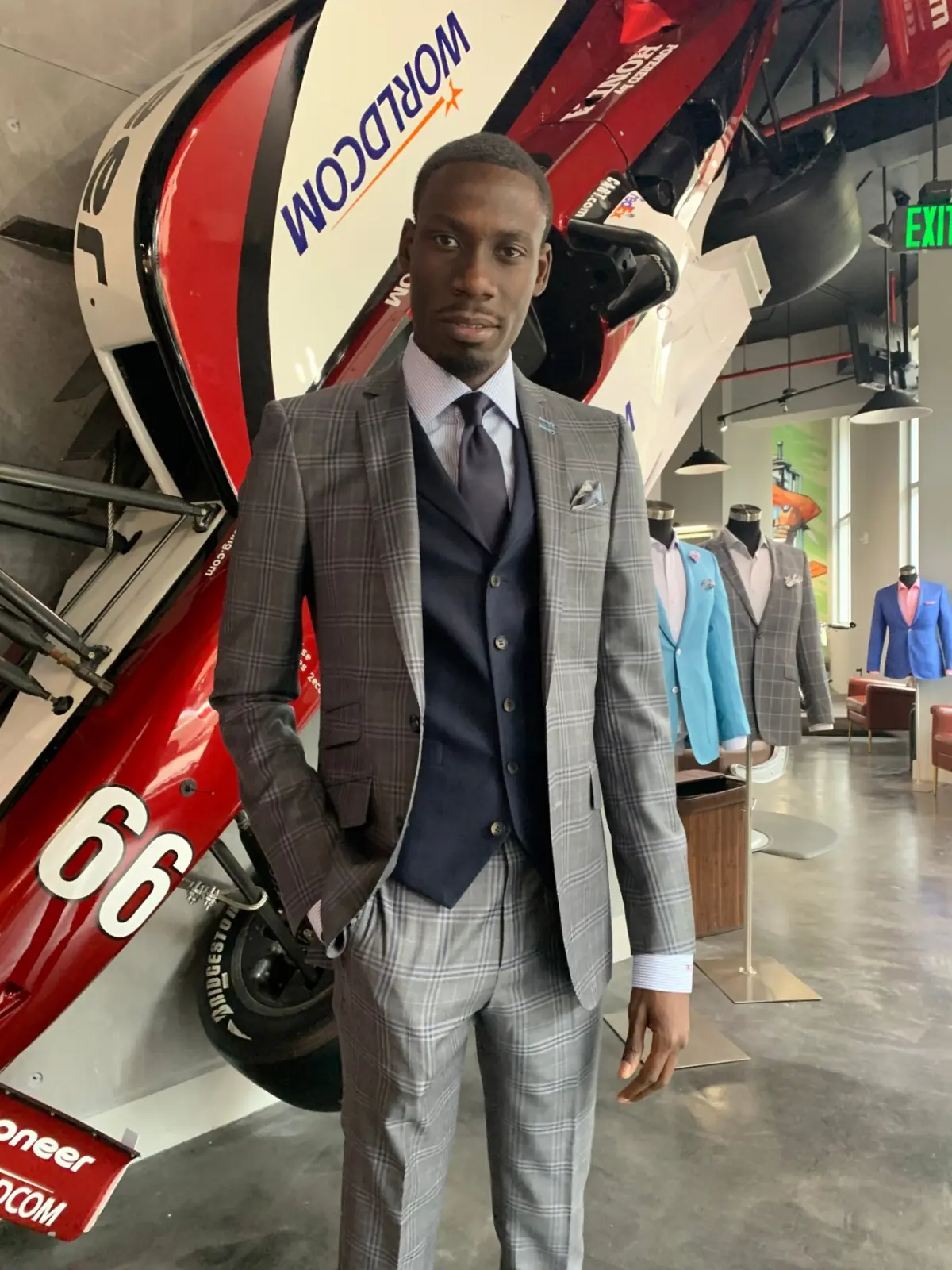 Custom wedding suits for a South Florida groom and wedding party by Bespoke By CB
