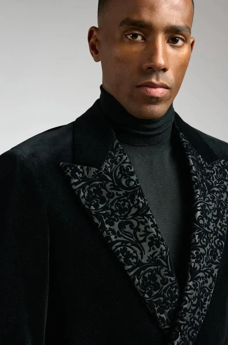 Custom velvet dinner jacket for black tie events by Bespoke By CB South Florida