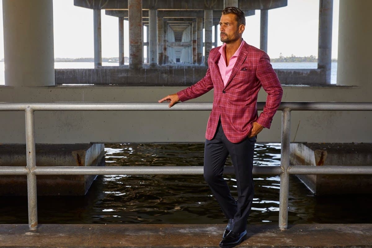 Custom suit fitting and tailoring consultation at Bespoke By CB Pompano Beach
