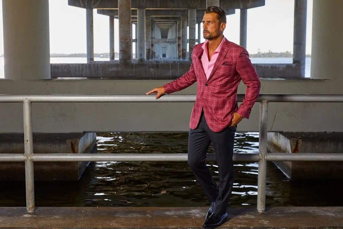 Custom suit fitting and tailoring consultation at Bespoke By CB Pompano Beach