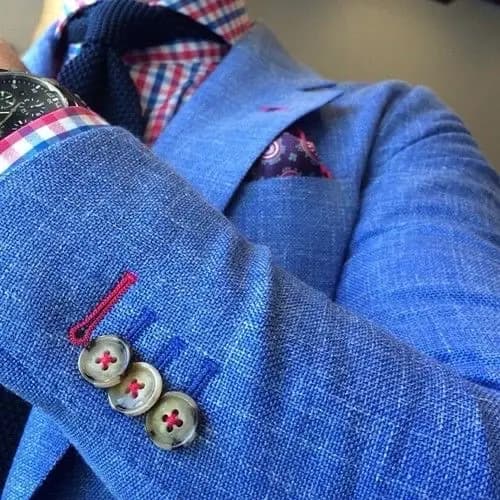 Custom blue sport jacket by Bespoke By CB Miami & Fort Lauderdale