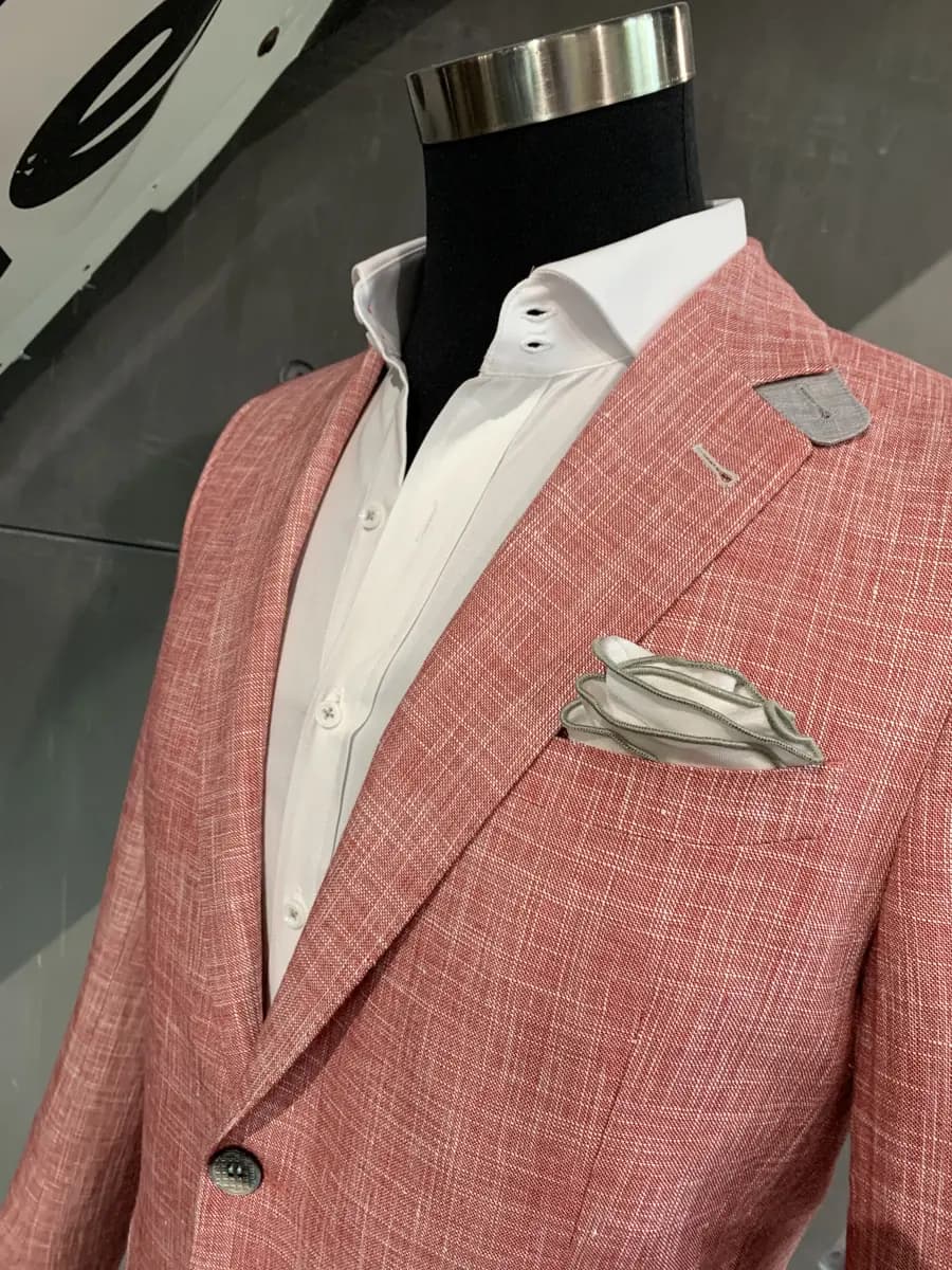 Custom pink blazer by Bespoke By CB Miami & Fort Lauderdale