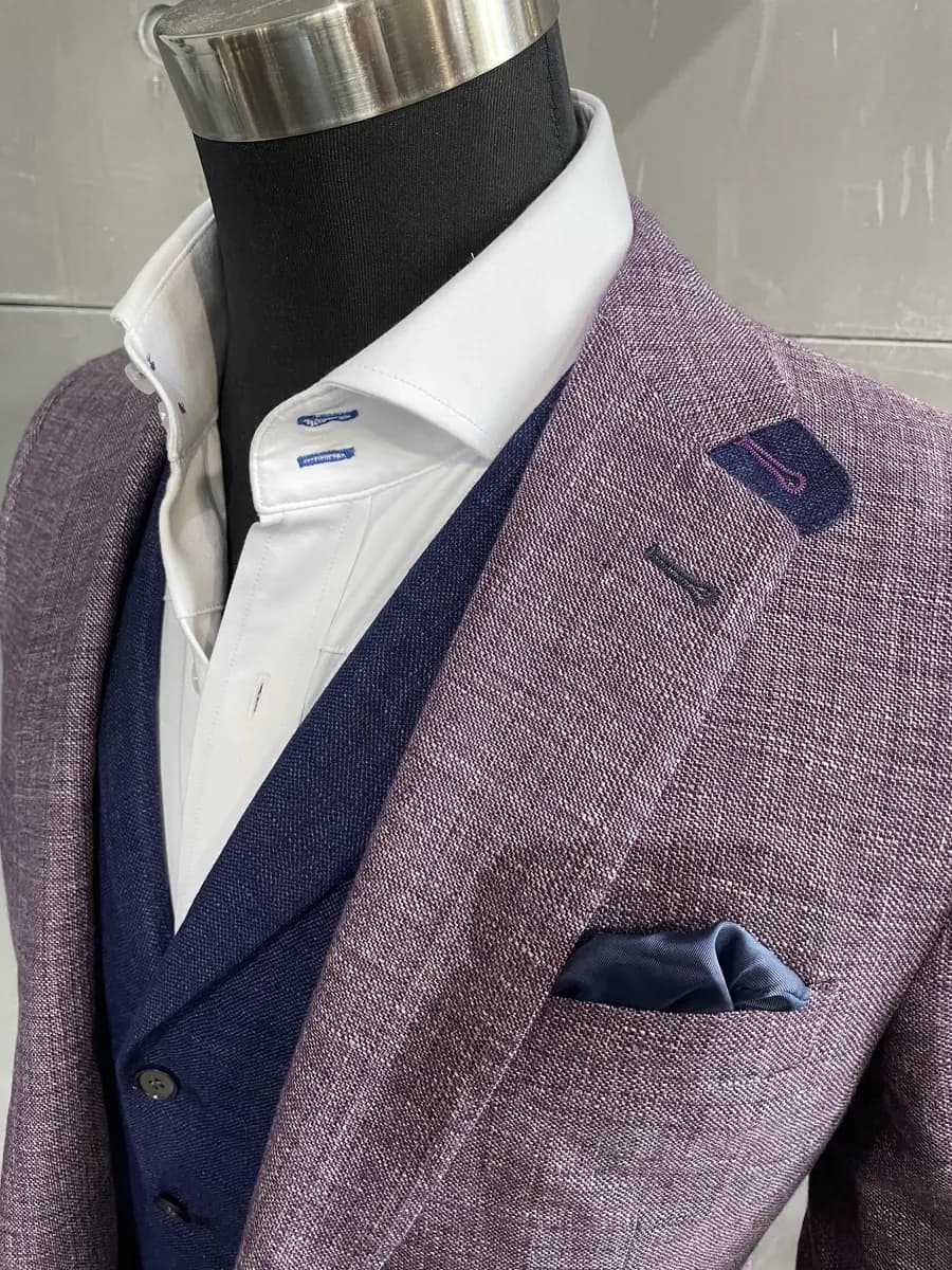 Custom purple blazer by Bespoke By CB Miami & Fort Lauderdale