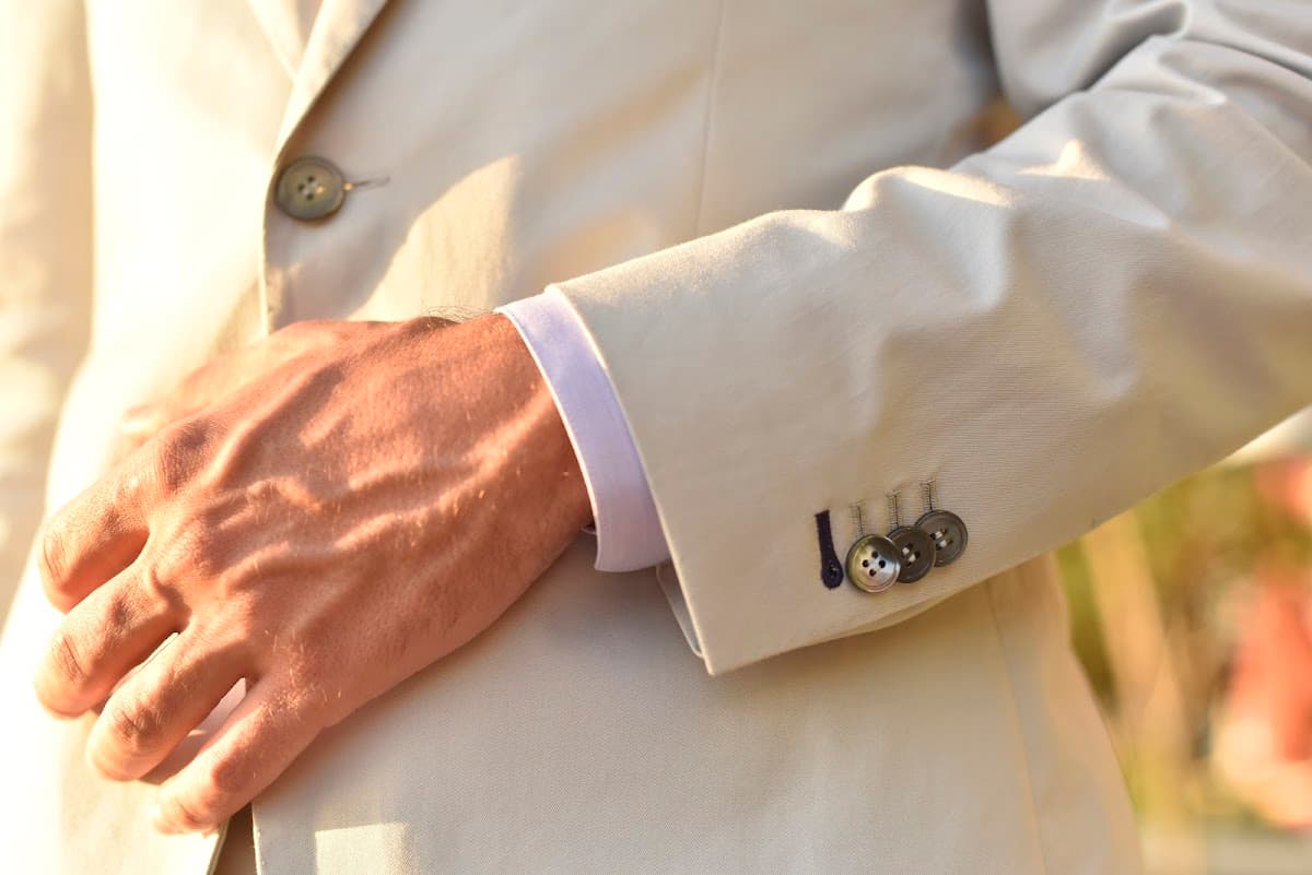 Custom suit fitting and tailoring consultation at Bespoke By CB South Florida