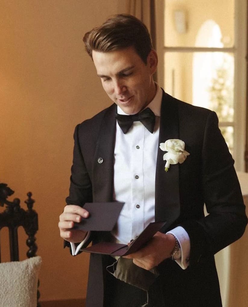 Bespoke pinstripe suit