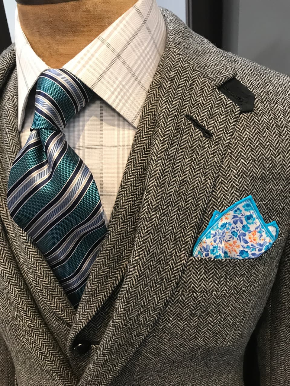 Custom three-piece suit in Miami by Bespoke By CB — vest and matching trousers
