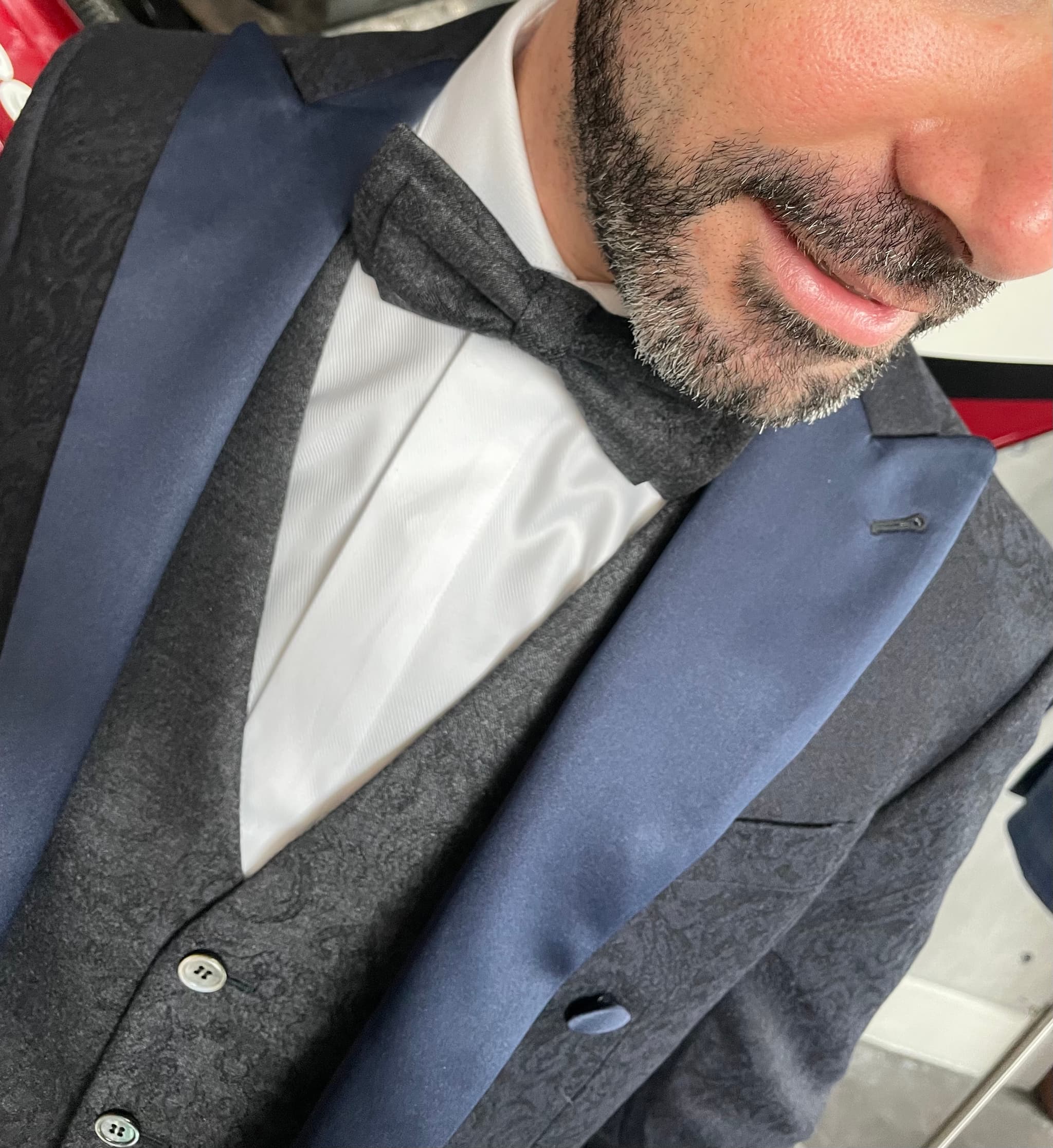 Custom tails and tuxedo with waistcoat and sash by Bespoke By CB Miami & Fort Lauderdale