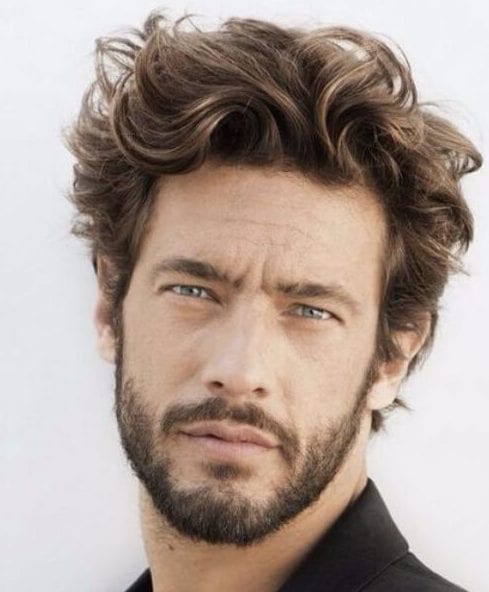 HAIRCUTS FOR MEN WITH CURLY HAIR SHORT BEACH WAVES